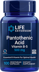 Pantothenic Acid, 500 mg, 100 vegetarian capsules