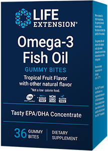 Omega-3 Fish Oil Gummy Bites, 36 gummies
