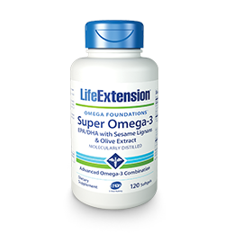 Super Omega-3 EPA/DHA 
with Sesame Lignans & Olive Extract