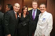 Louis Harrison, MD, philanthropist and Urban Zen founder Donna Karan, Woodson Merrell, MD, and Harris Nagler, MD, at the opening of the Urban Zen sanctuary on Beth Israel’s Cancer Floor.