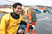 Dr. Sanjay Gupta and Dr. Anna Bagenholm in Tromso, Norway, on location during shooting of Another Day: 
Cheating Death. Bagenholm has the distinction of surviving one of the most extreme cases of hypothermia known. 
An emergency medical physician now herself, doctors are learning from her clinical recovery.