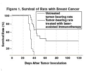 Figure 1 Survival of Rats with Breast Cancer