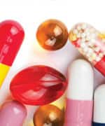 colorful pills background