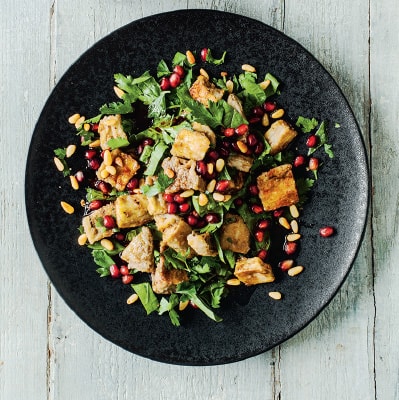 Eggplant and Pomegranate Salad