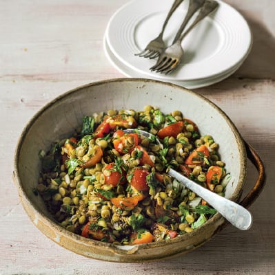 Green Lentil Tabbouleh