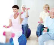 Seniors exercising