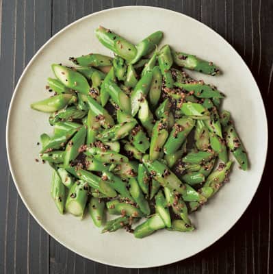Asparagus with Sesame-Vinegar Dressing