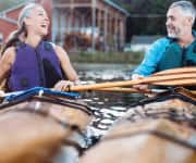 Man and woman Kayaking
