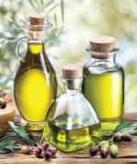 Picture of olive oil in a bottle