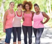 Women standing for picture