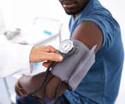 Man getting blood preassure