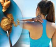 Woman with neck pain