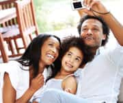 Family taking a picture