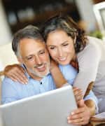 Man and woman reading together