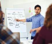 Man teaching a class