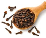 clover on a wooden spoon