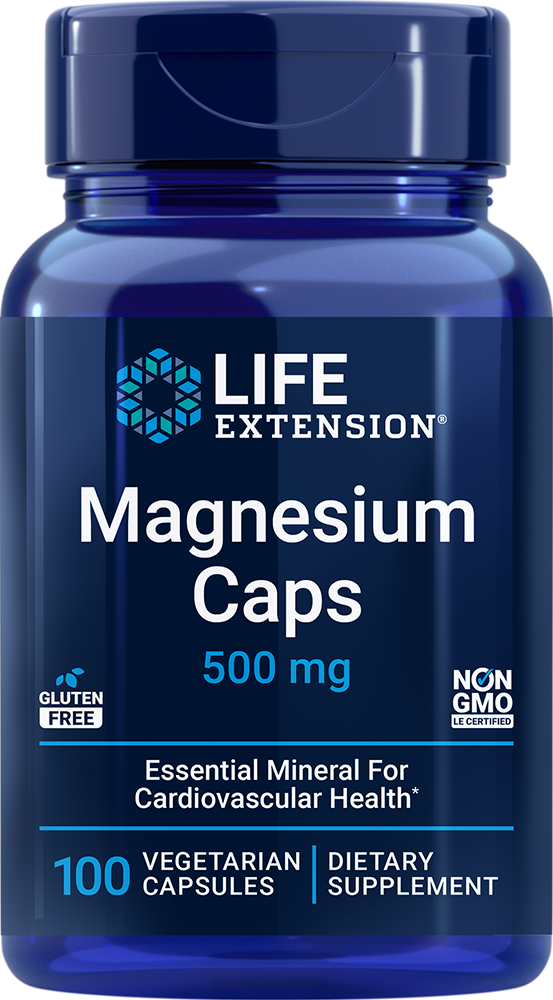 Magnesium Caps, 500 mg 100 capsules Life Extension