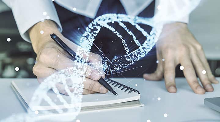 Woman with genes that can be regulated trough nutrients for lowered risk