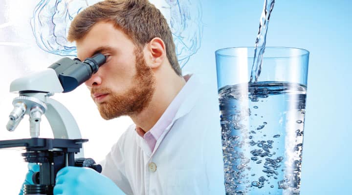 Lab researcher studying effects of increasing daily lithium