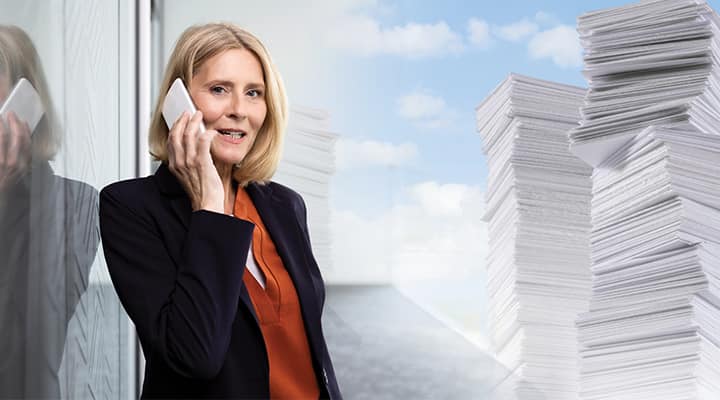 Businesswoman with low magnesium experiencing stress from work