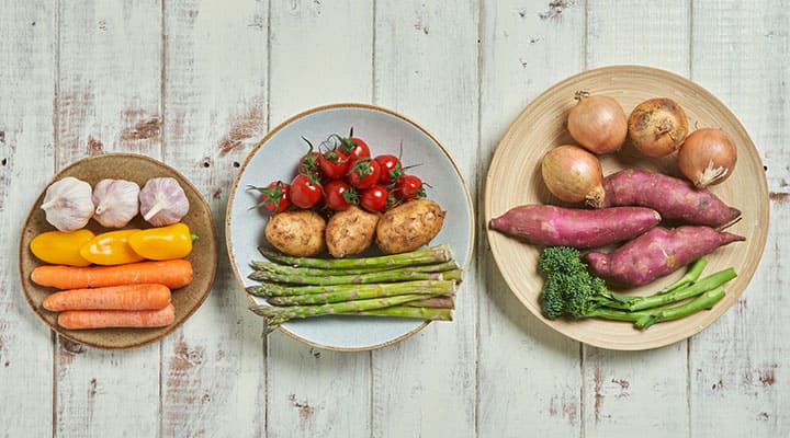 Try to get fruits or vegetables in every meal for the best results