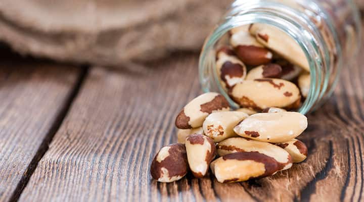 Brazil nuts are high in selenium