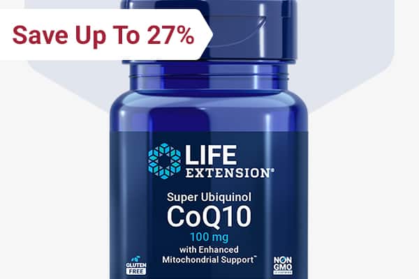 Save up to 27% off on Super Ubiquinol CoQ10 with Enhanced Mitochondrial Support