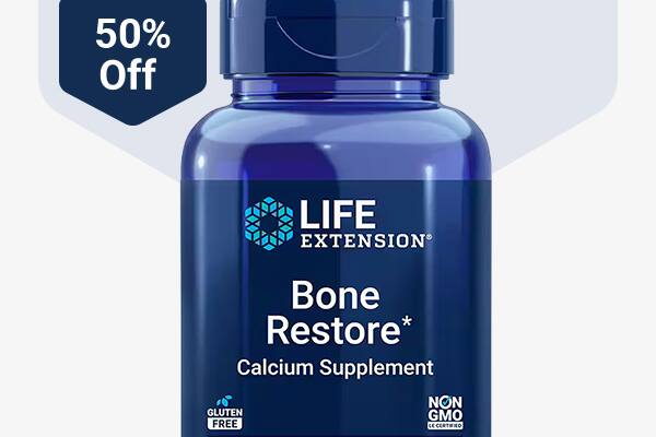 50% Off Bone Restore Calcium Supplement