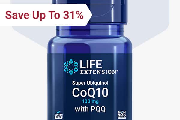 Save up to 31% on Super Ubiquinol CoQ10 with PQQ