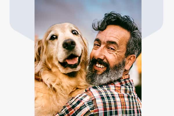 Man and his dog
