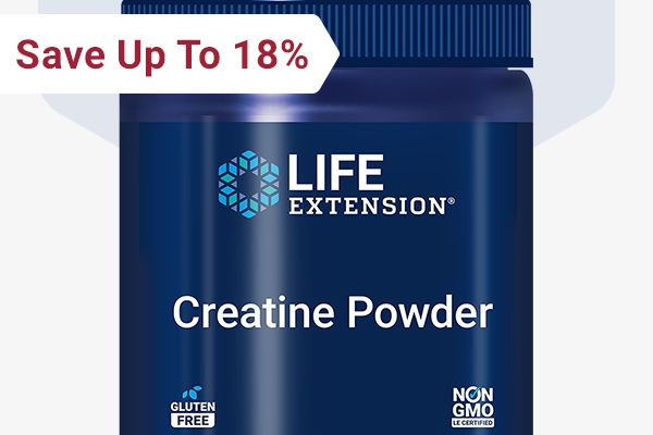 Save up to 18% on Creatine Powder.