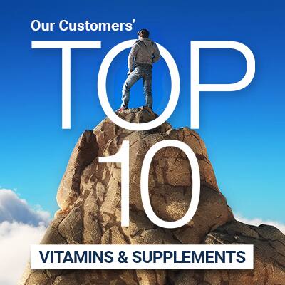 Our Customer's top 10 vitamins and supplements