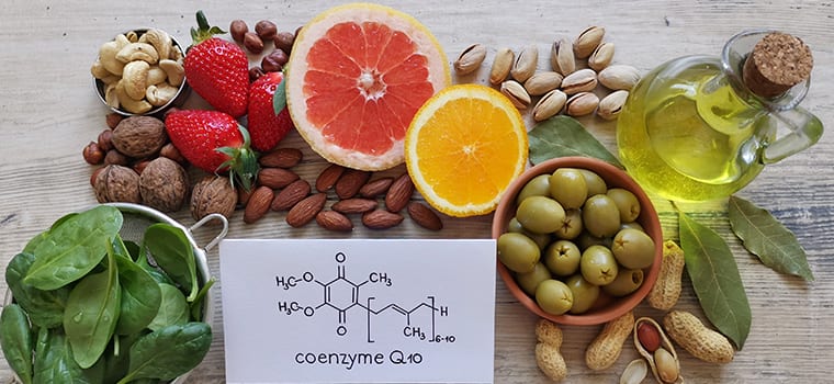 table of health fruit and nuts