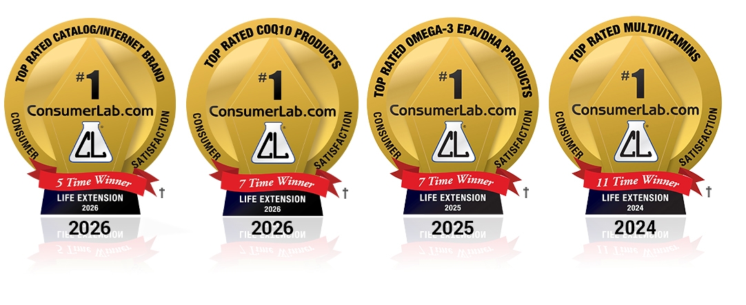 Consumer Lab Rewards won by Life Extension
