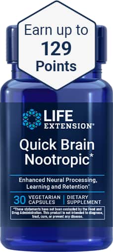Earn up to 129 points on Quick Brain Nootropic