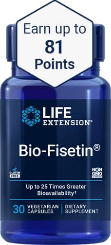 Earn up to 81 points on Bio-Fisetin