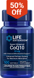 50% off Super Ubiquinol CoQ10 with Enhanced Mitochondrial Support