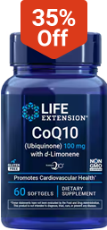 35% off CoQ10 (Ubiquinone) with d-Limonene