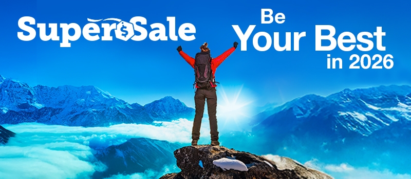 Super Sale. Be your best in 2026.