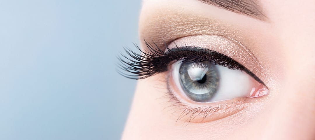 Person's eye looking in the distance