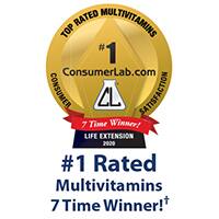 #1 Rated Multivitamins 7-time Winner!