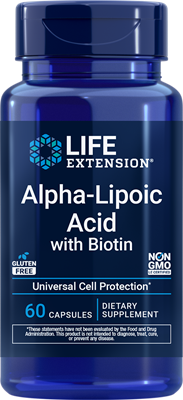 Alpha-Lipoic Acid with Biotin, 60 capsules - Life Extension Alpha-Lipoic Acid with Biotin, 60 capsules - Life Extension