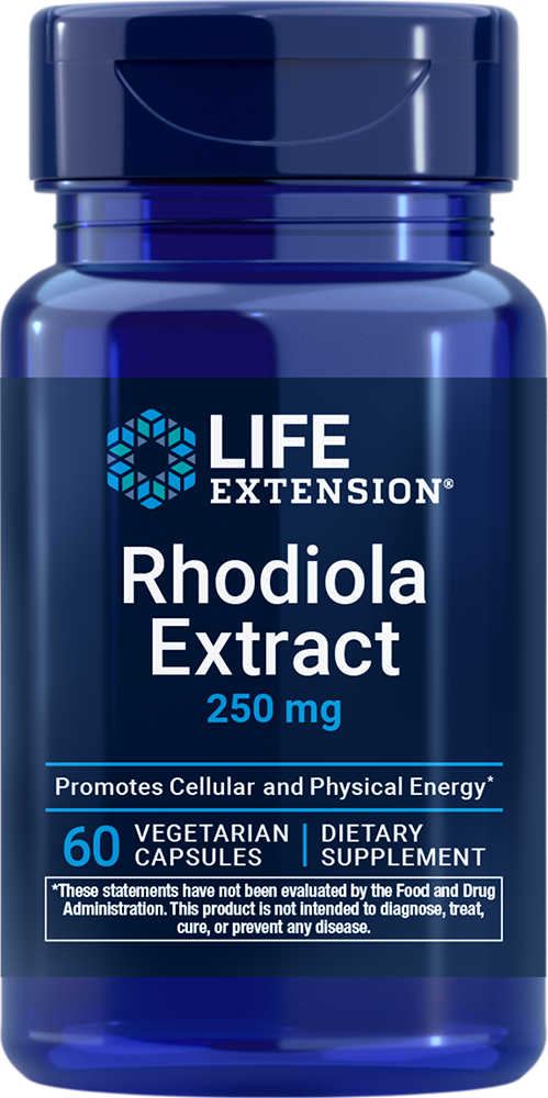 Life Extension Rhodiola Extract, 250 mg, 60 vegetarian capsules