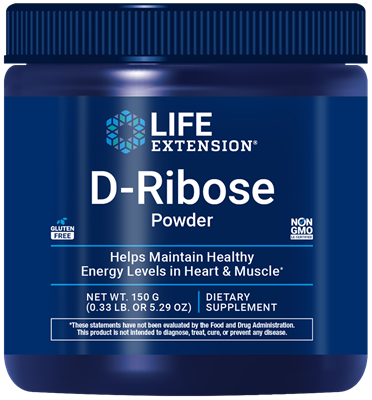 D-Ribose Powder 150 grams - Life Extension