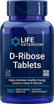 D-Ribose Tablets 100 vegetarian tablets - Life Extension