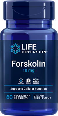 Forskolin 10 mg, 60 vegetarian capsules - Life Extension