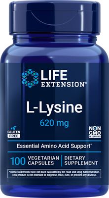 L-Lysine, 620 mg, 100 vegetarian capsules