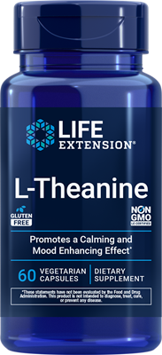 L-Theanine, 100 mg, 60 vegetarian capsules - Life Extension L-Theanine, 100 mg, 60 vegetarian capsules - Life Extension