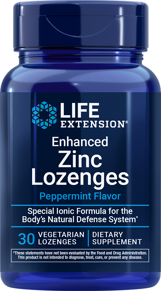 Enhanced Zinc Lozenges (Peppermint), 30 vegetarian lozenges - Life ...