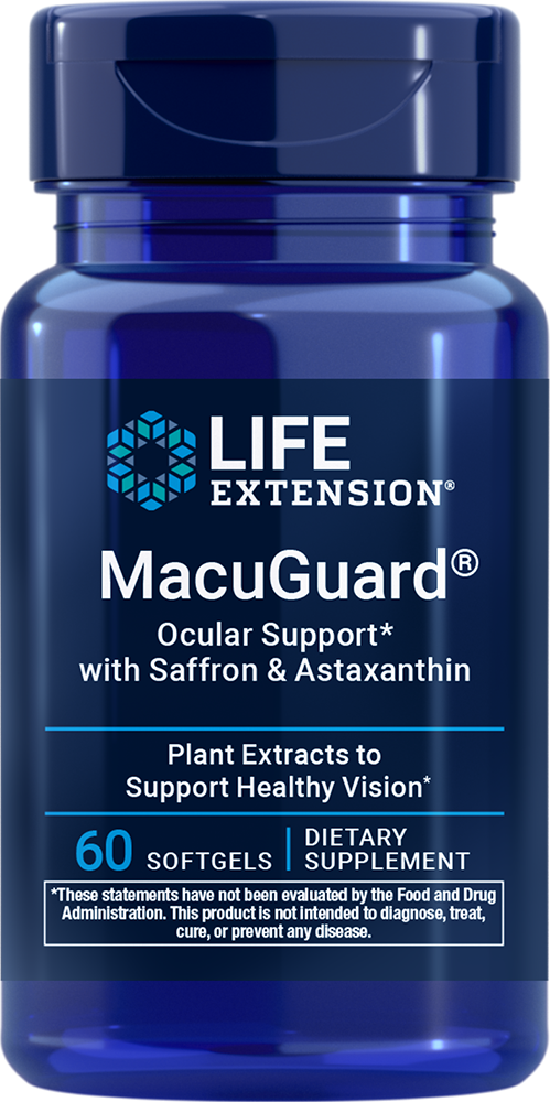 Life Extension MacuGuard® Ocular Support with Saffron & Astaxanthin